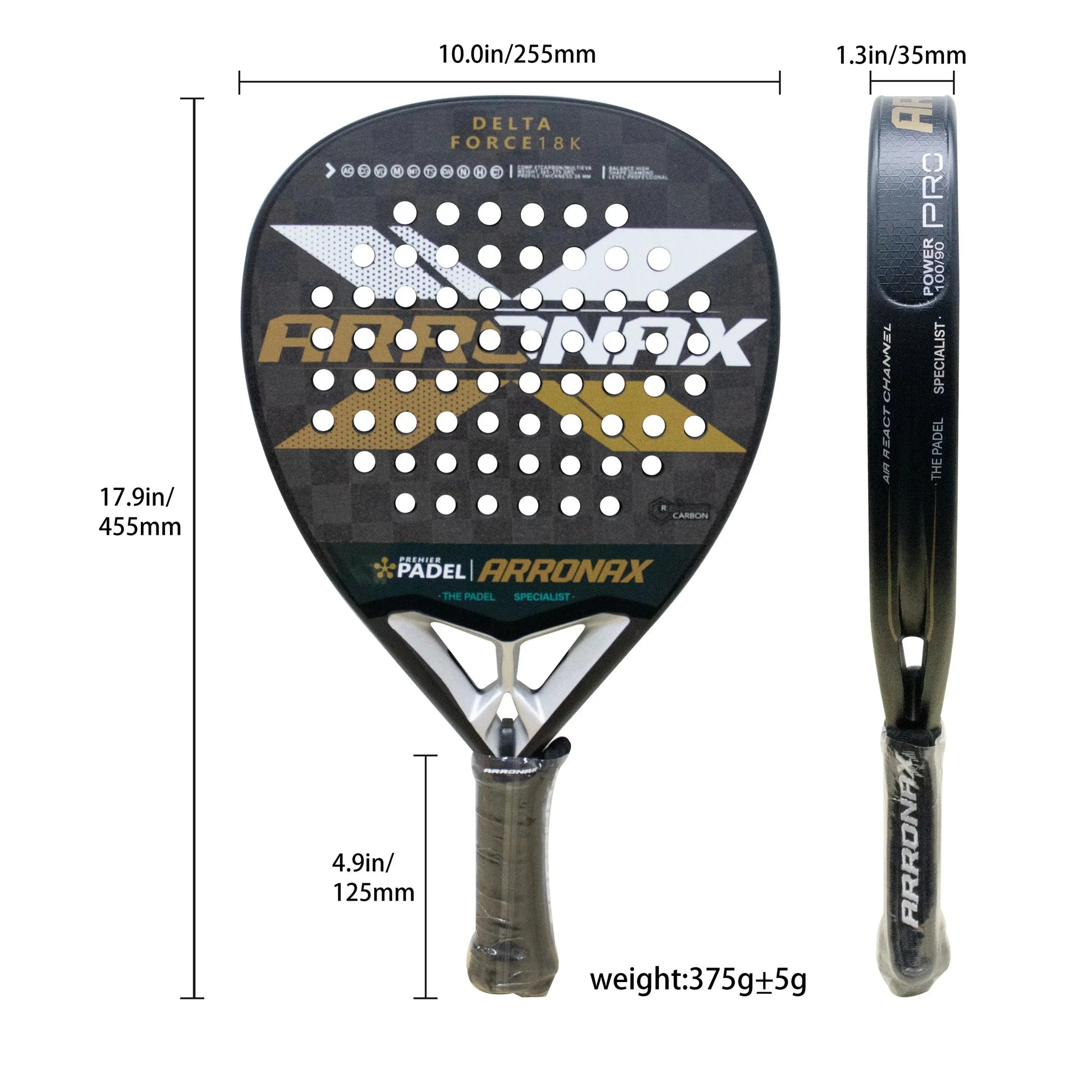 Arronax  Padel Tennis Racket , 12k Carbon Fiber, EVA Rackets ARRONAX