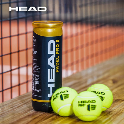 HEAD PADEL PRO S Tennis Balls – Official World Padel Tour Match & Training Balls (3-Pack) - IPSILONE