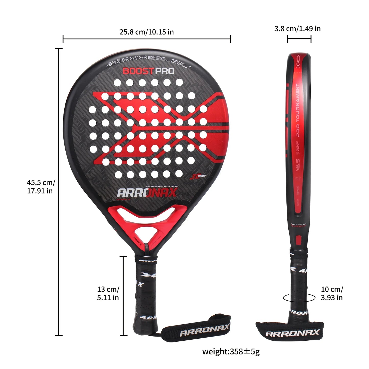 Arronax  Padel Tennis Racket , 12k Carbon Fiber, EVA Rackets ARRONAX