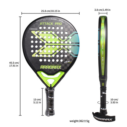 Arronax  Padel Tennis Racket , 12k Carbon Fiber, EVA Rackets ARRONAX