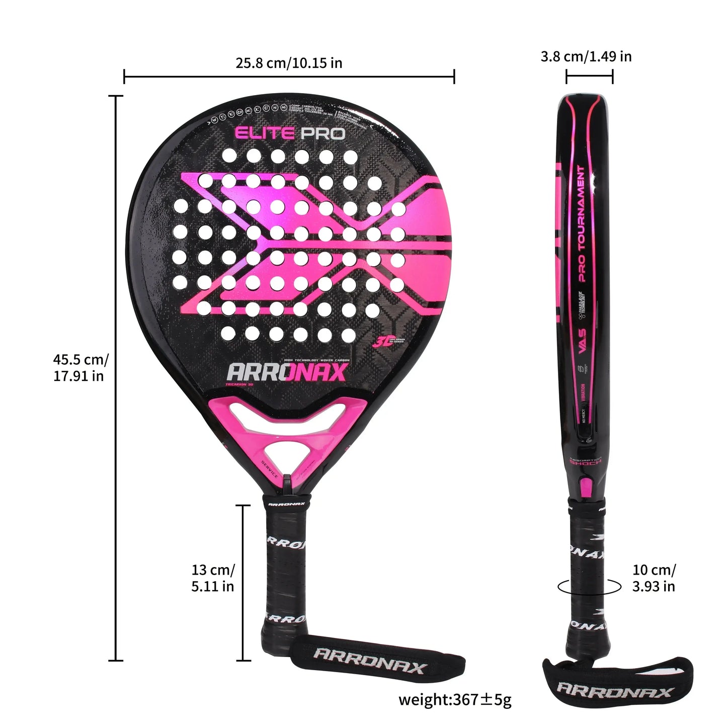 Arronax  Padel Tennis Racket , 12k Carbon Fiber, EVA Rackets ARRONAX