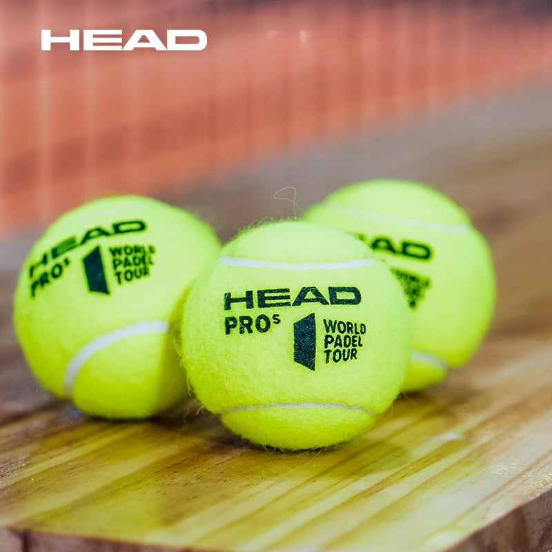 HEAD PADEL PRO S Tennis Balls – Official World Padel Tour Match & Training Balls (3-Pack) - IPSILONE