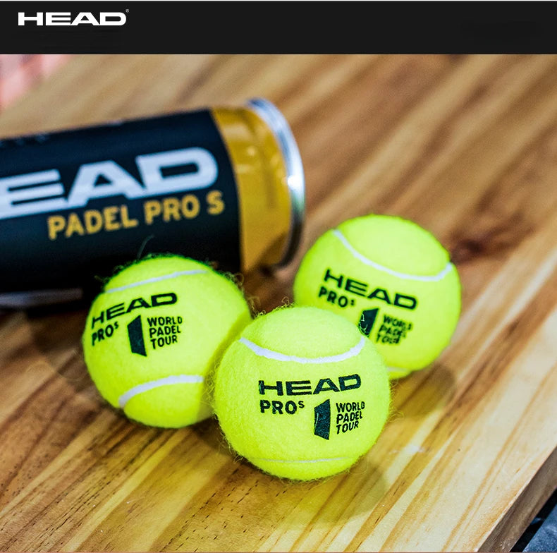 HEAD PADEL PRO S Tennis Balls – Official World Padel Tour Match & Training Balls (3-Pack) - IPSILONE