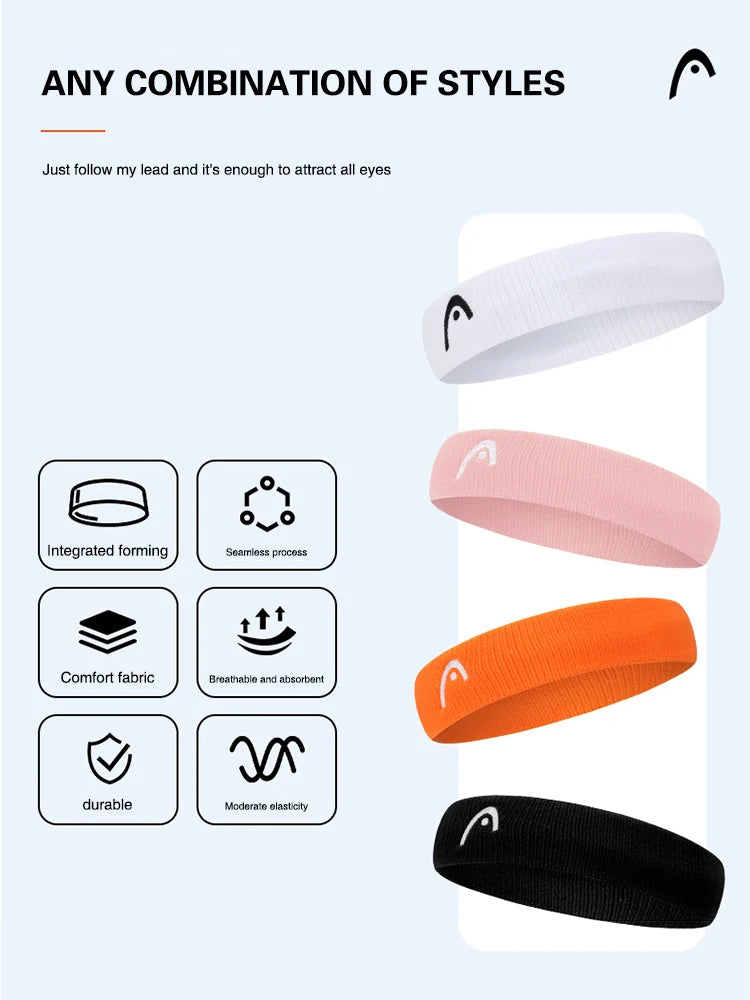 HEAD Tennis Hairbands – Sports Sweatband for Men & Women | Fitness, Running, Yoga - IPSILONE